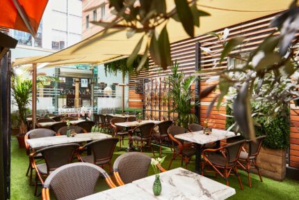 The Garden at Galvin Bistrot & Bar: Premier outdoor event space in Spitalfields Market.