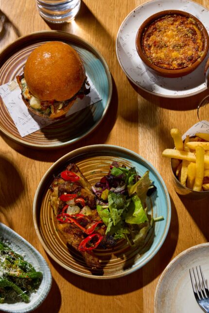 Classic French steak frites served fresh at Galvin Bistrot and Bar in Bishopsgate.