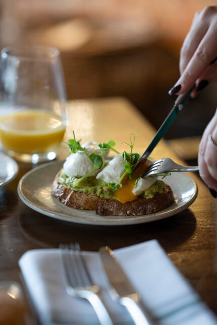 Seasonal breakfast specialties at the award-winning Galvin Green Man pub.